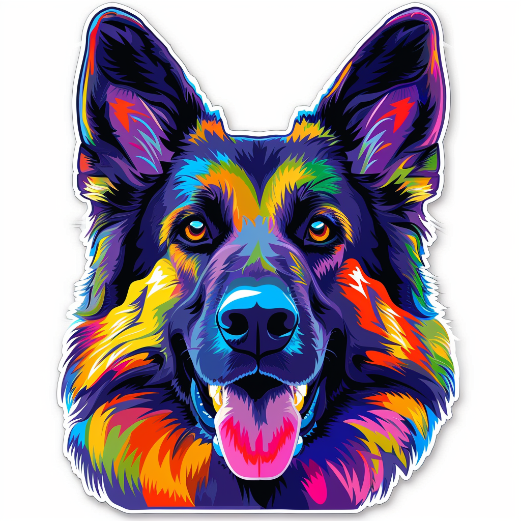German Shepherd Dog Vinyl Decal Sticker for Car, Laptop, Tumbler and more # F011647