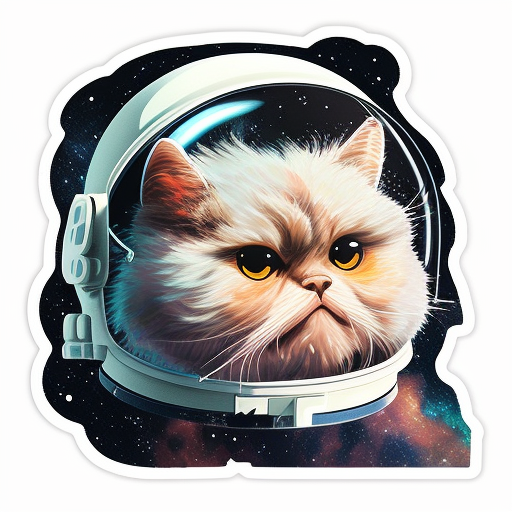 Persian cat Vinyl Decal Sticker for Car, Laptop, Tumbler and more # F016563