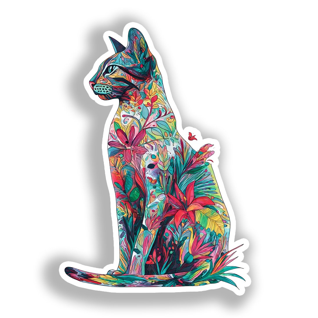 Egyptian Mau Cat Vinyl Decal Sticker for Car, Laptop, Tumbler and more # A019658-4" x 4"