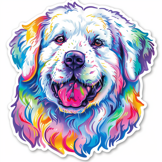 Sticker of Great Pyrenees dog  Vinyl Decal Sticker for Car, Laptop, Tumbler and more # F023640