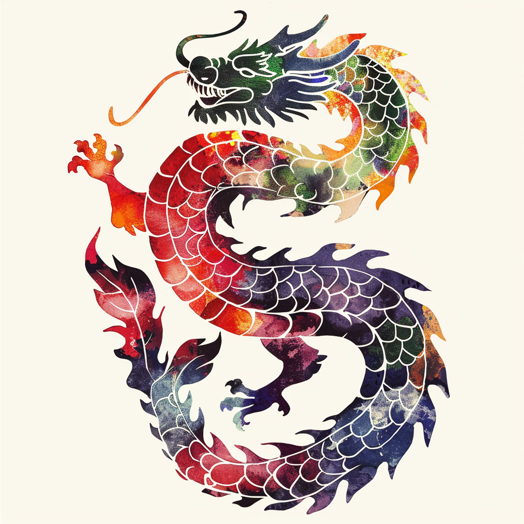 Dragon majestic Expressive surreal Vinyl Decal Sticker for Car, Laptop, Tumbler and more # F018955