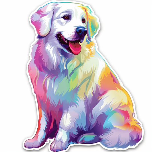 Sticker of Great Pyrenees dog  Vinyl Decal Sticker for Car, Laptop, Tumbler and more # F023673