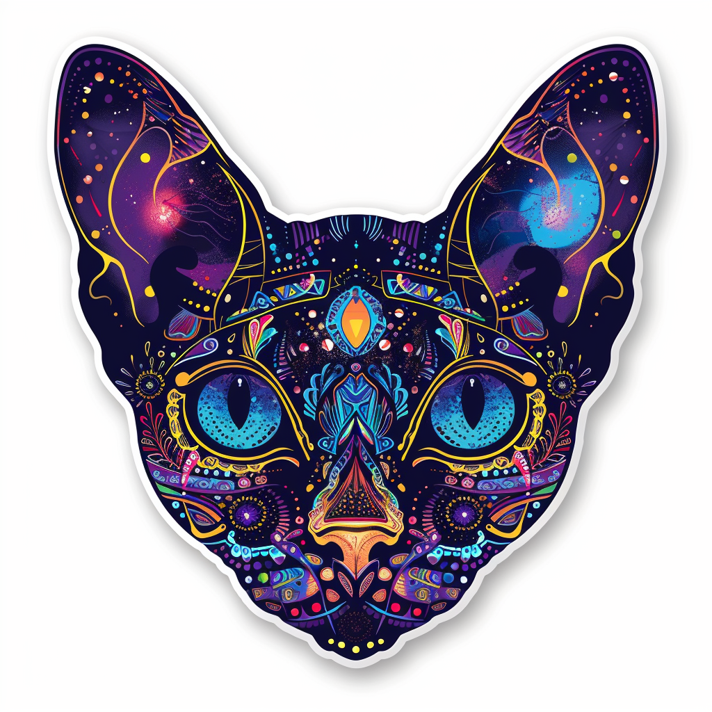 Sphynx Cat Vinyl Decal Sticker for Car, Laptop, Tumbler and more # F010062