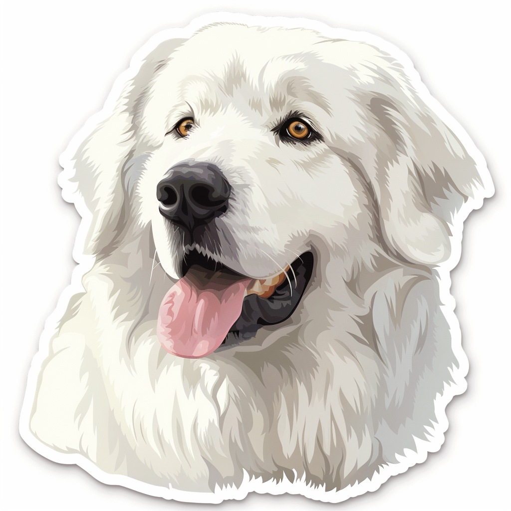 Great Pyrenees dog  Vinyl Decal Sticker for Car, Laptop, Tumbler and more # F023549