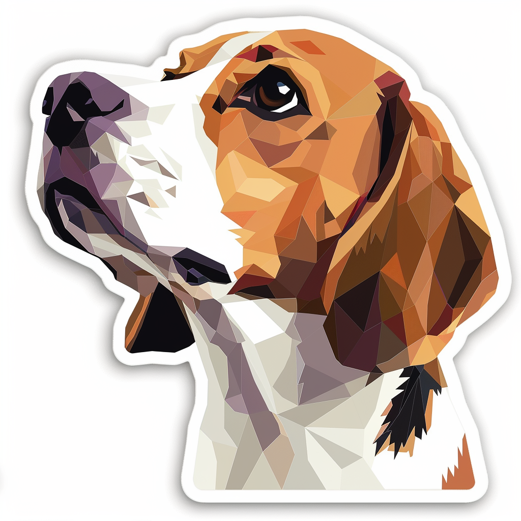 Beagle dog Vinyl Decal Sticker for Car, Laptop, Tumbler and more # F011791