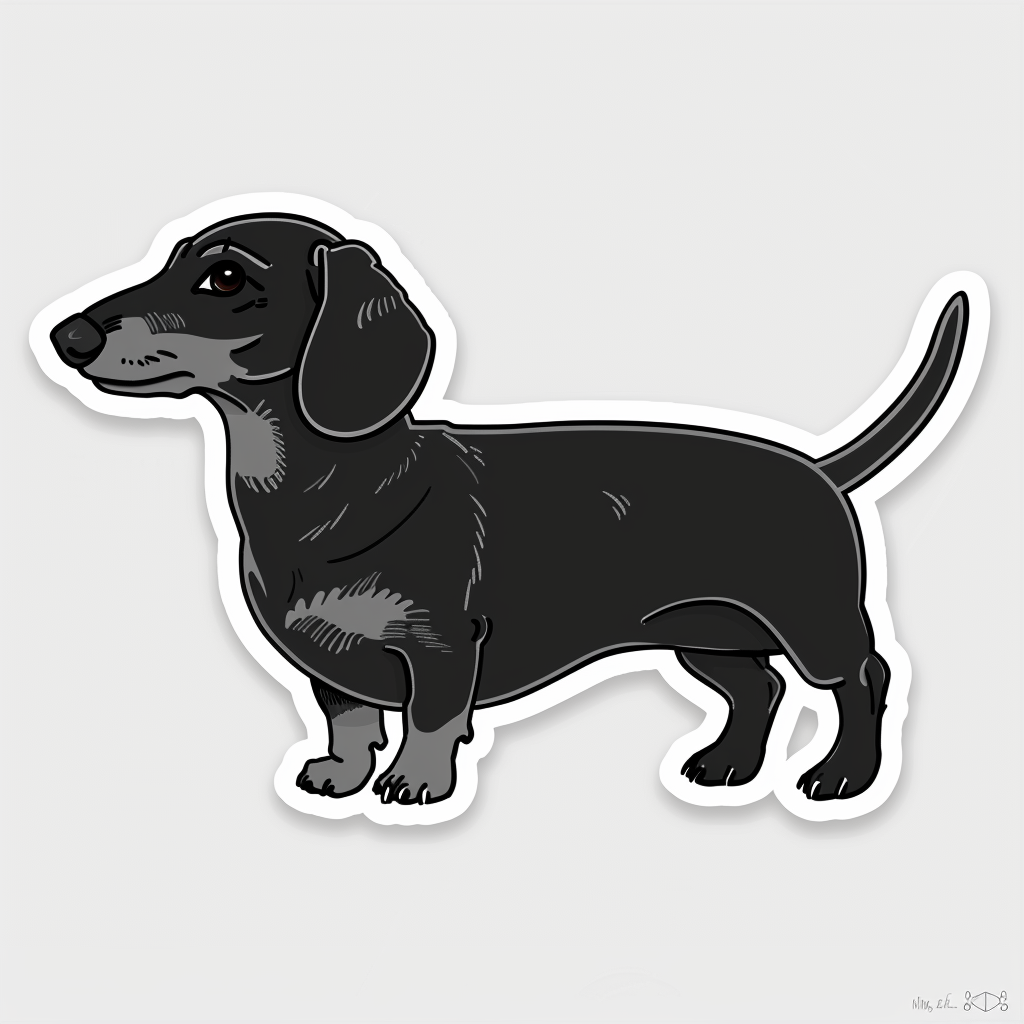 Dachshund Dog Vinyl Decal Sticker for Car, Laptop, Tumbler and more # F013086