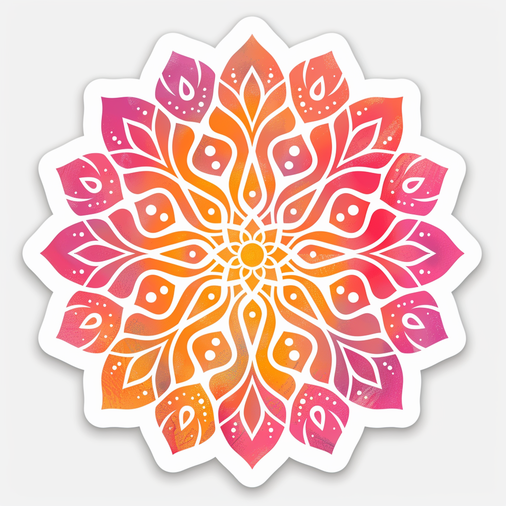 Mandala Vinyl Decal Sticker for Car, Laptop, Tumbler and more # F08250