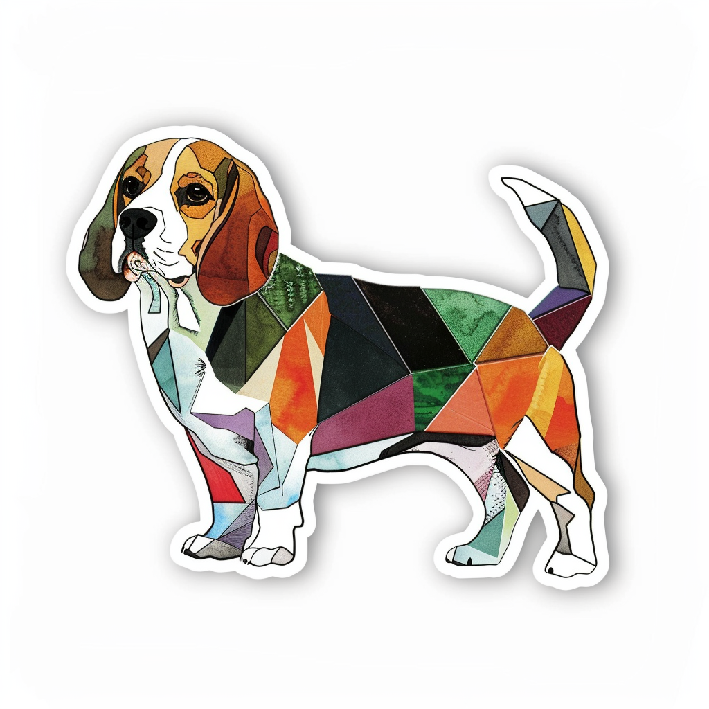 Beagle dog Vinyl Decal Sticker for Car, Laptop, Tumbler and more # F012082