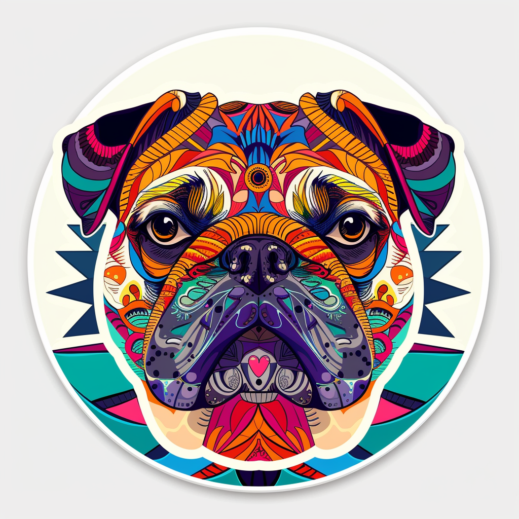 Bulldog Dog Vinyl Decal Sticker for Car, Laptop, Tumbler and more # F07464