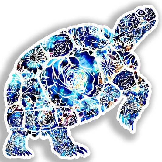 Turtle   Vinyl Decal Sticker for Car, Laptop, Tumbler and more # A018358-4" x 4"