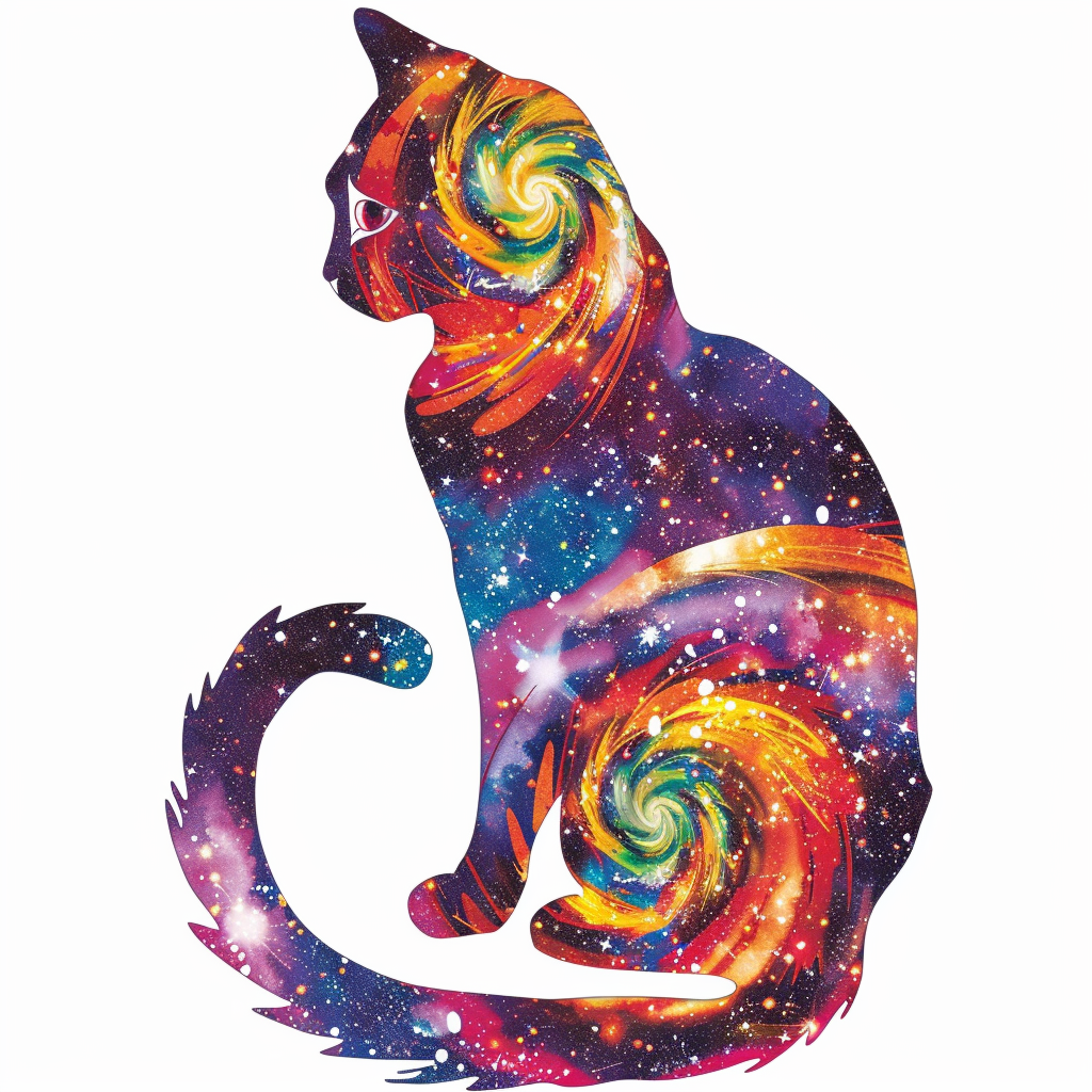 American Shorthair Cat majestic Expressive surreal Vinyl Decal Sticker for Car, Laptop, Tumbler and more # F018867