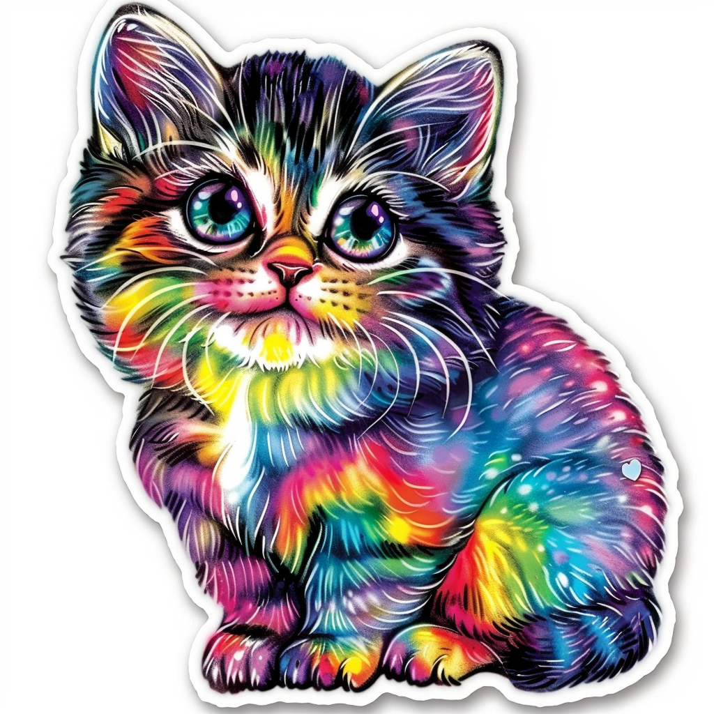 American Shorthair Cat majestic Expressive surreal Vinyl Decal Sticker for Car, Laptop, Tumbler and more # F018815