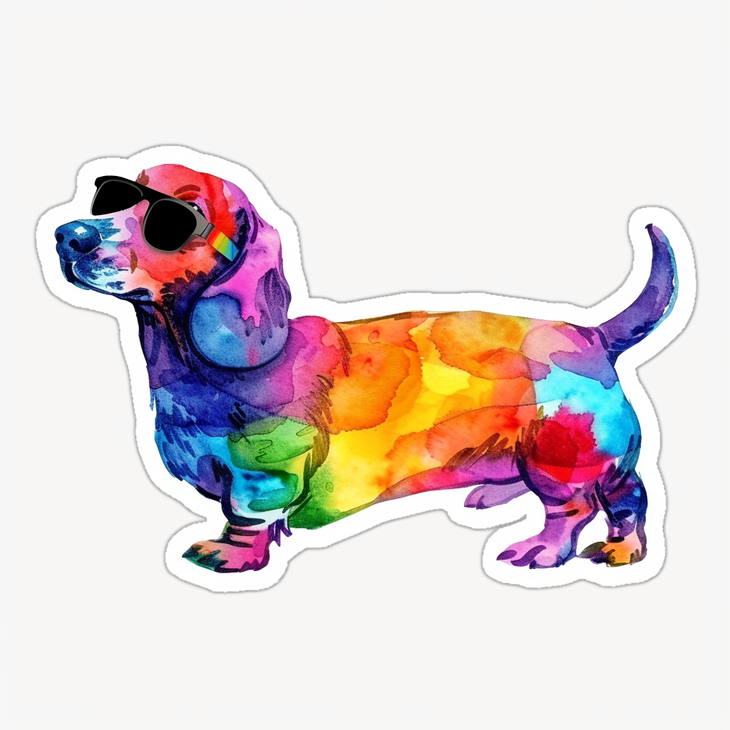 Dachshund Dog Vinyl Decal Sticker for Car, Laptop, Tumbler and more # F013067