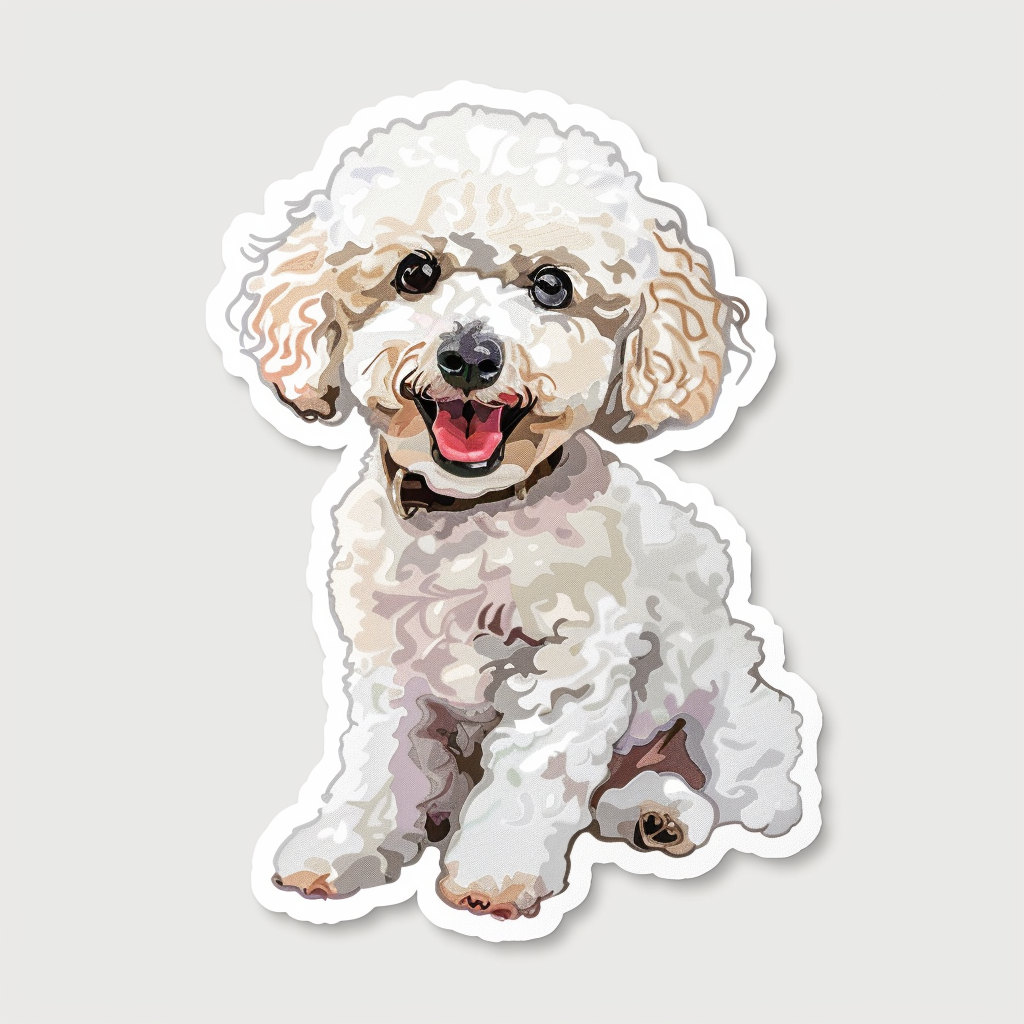 Poodle Dog Vinyl Decal Sticker for Car, Laptop, Tumbler and more # F07228