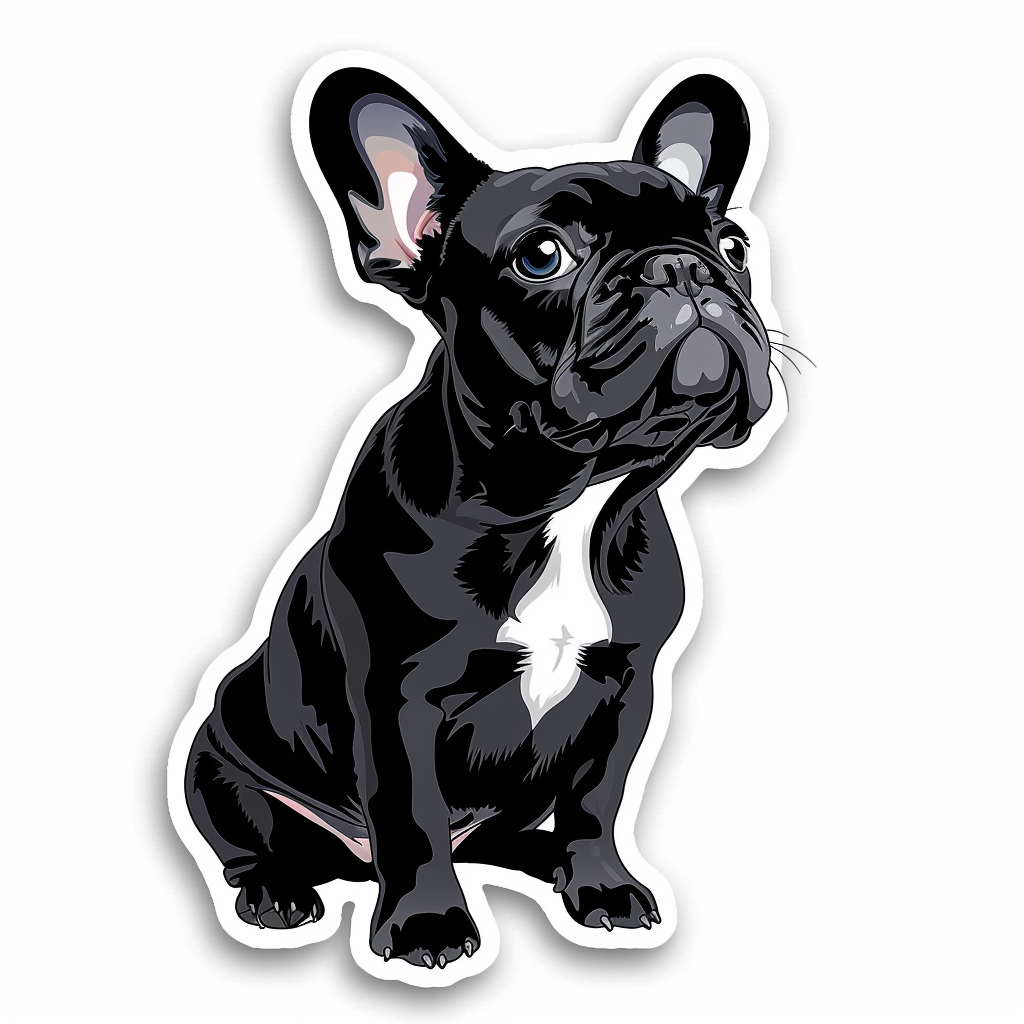 French Bulldog Vinyl Decal Sticker for Car, Laptop, Tumbler and more # F07311
