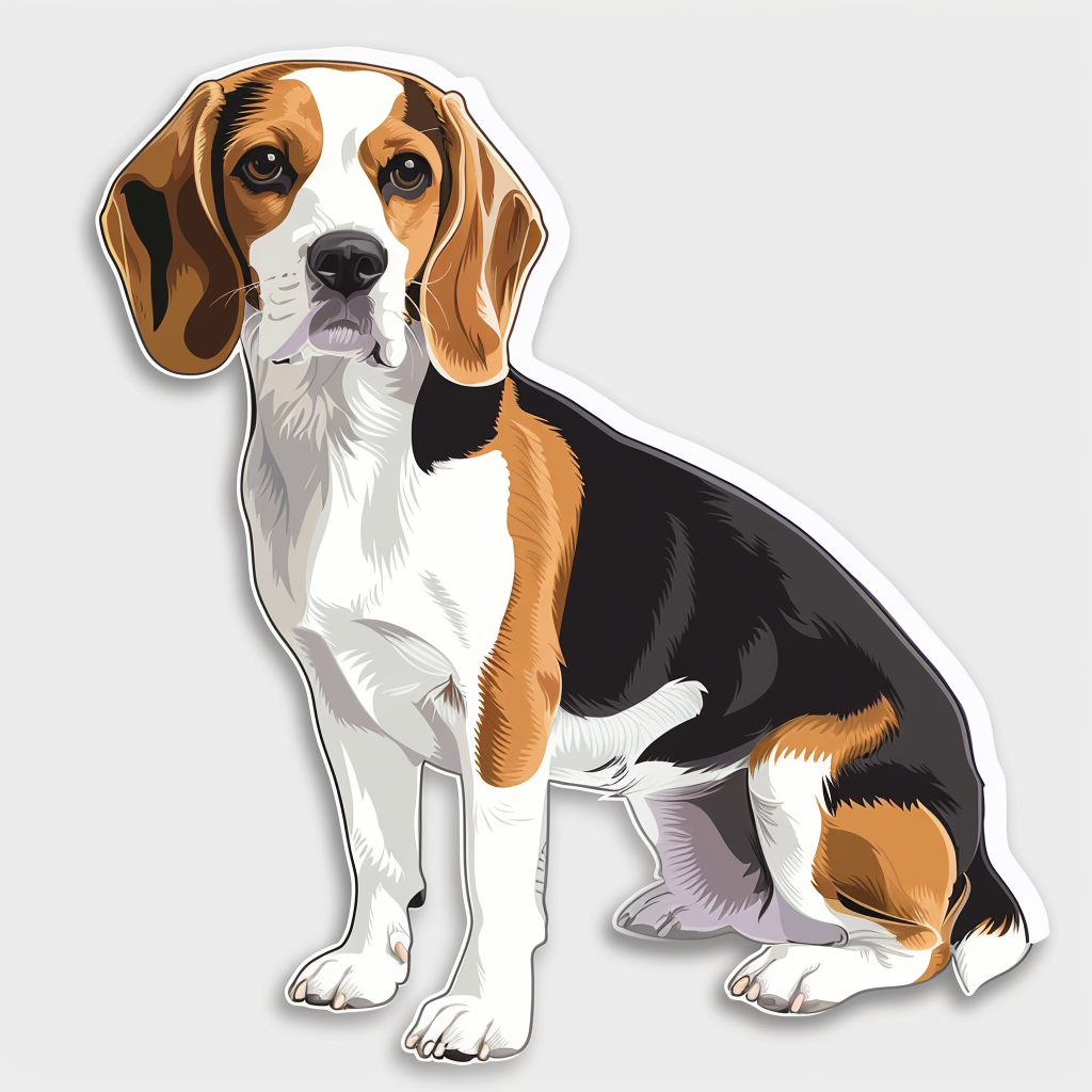 Beagle dog Vinyl Decal Sticker for Car, Laptop, Tumbler and more # F011999
