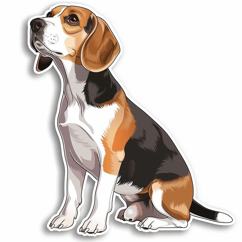 Beagle dog Vinyl Decal Sticker for Car, Laptop, Tumbler and more # F011835