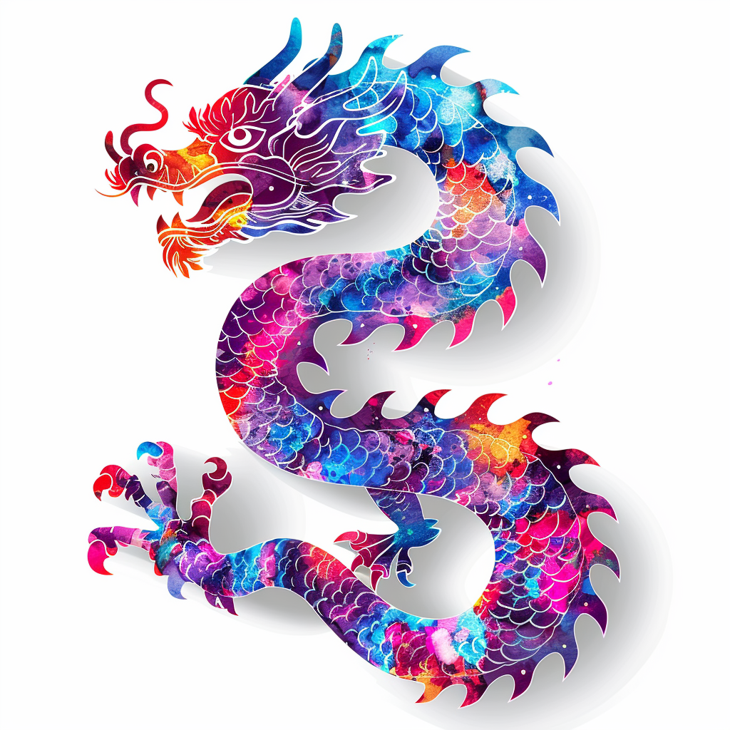 Sticker of a Dragon majestic Expressive surreal Vinyl Decal Sticker for Car, Laptop, Tumbler and more # F019144