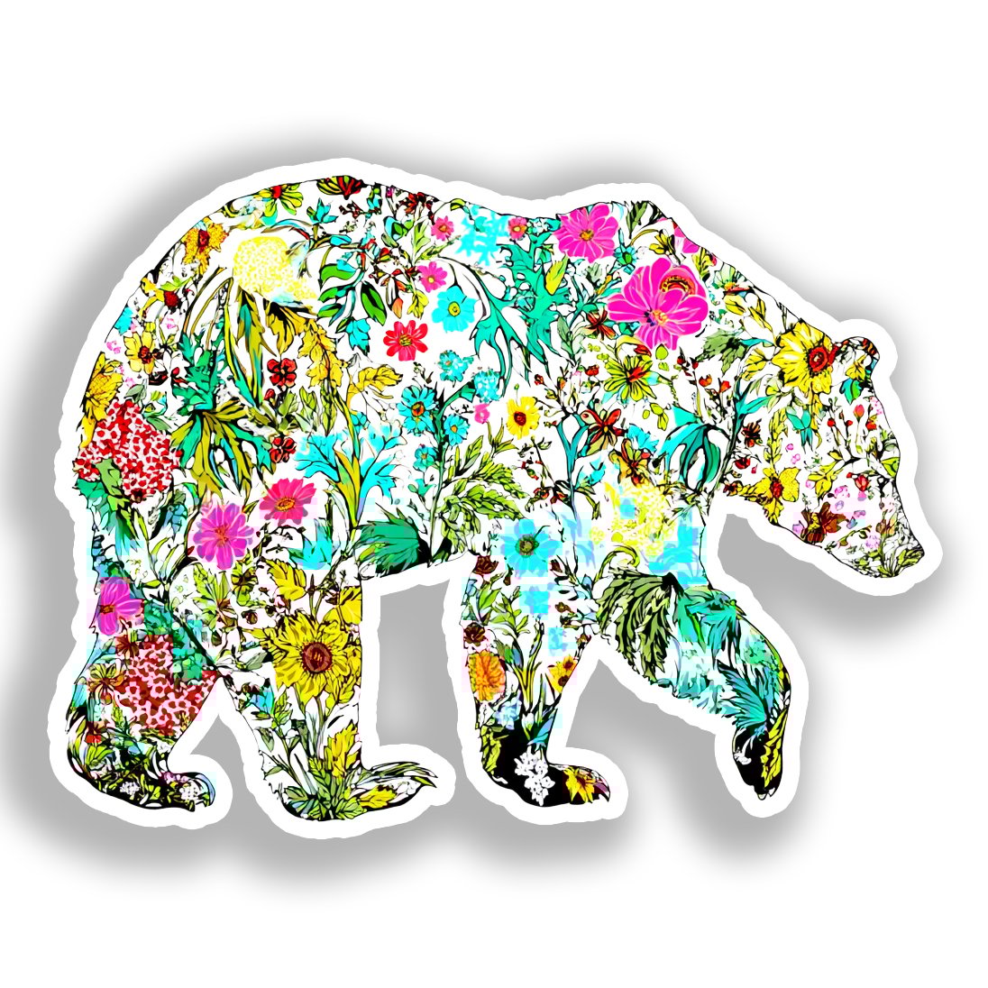 Bear Vinyl Decal Sticker for Car, Laptop, Tumbler and more # A018570-4" x 4"