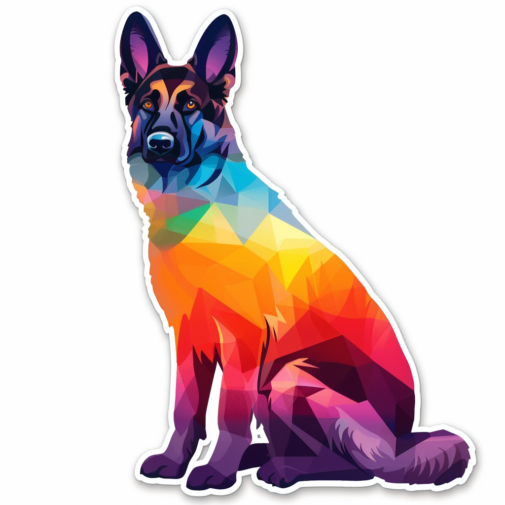 German Shepherd Dog Vinyl Decal Sticker for Car, Laptop, Tumbler and more # F011420