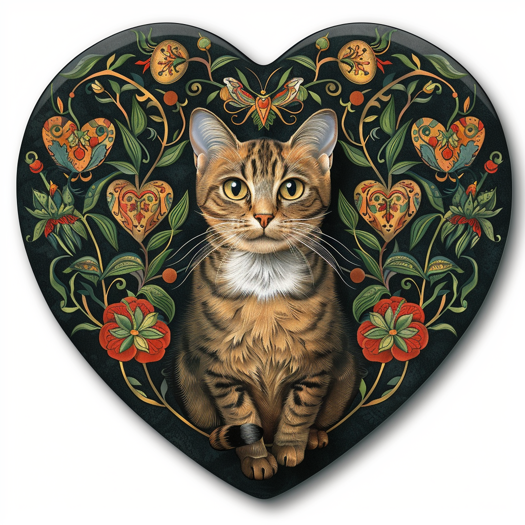 Abyssinian Cat astronaut majestic Expressive surreal Vinyl Decal Sticker for Car, Laptop, Tumbler and more # F021229-4" x 4"