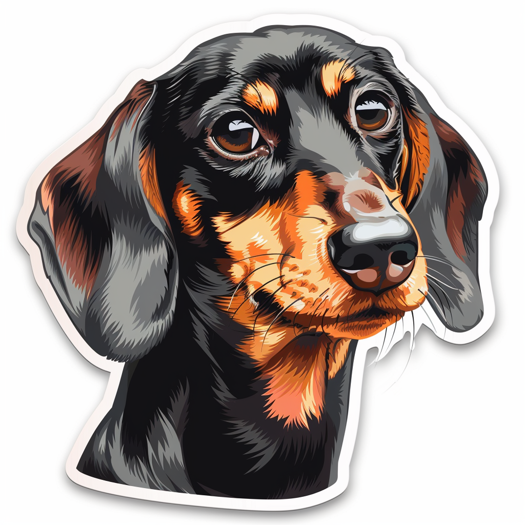 Dachshund Dog Vinyl Decal Sticker for Car, Laptop, Tumbler and more # F013078