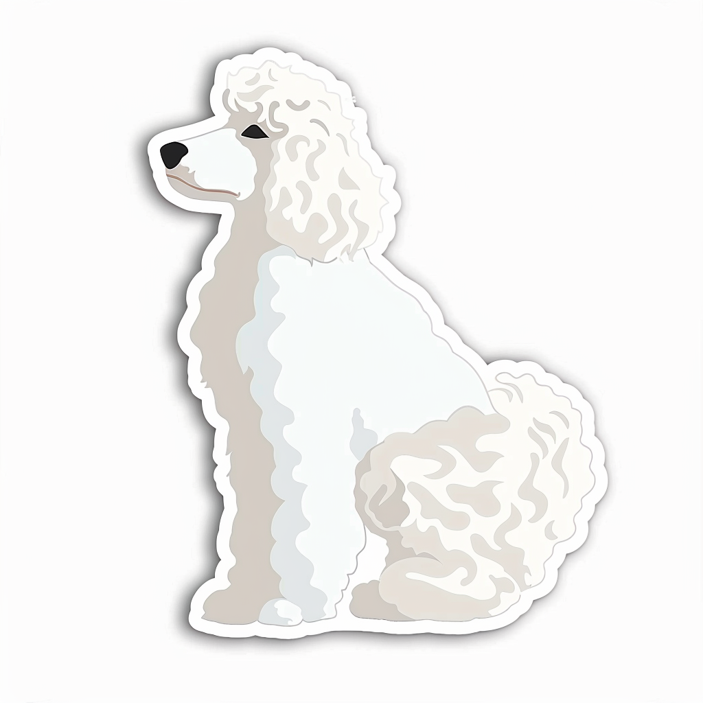 Poodle Dog Vinyl Decal Sticker for Car, Laptop, Tumbler and more # F07537