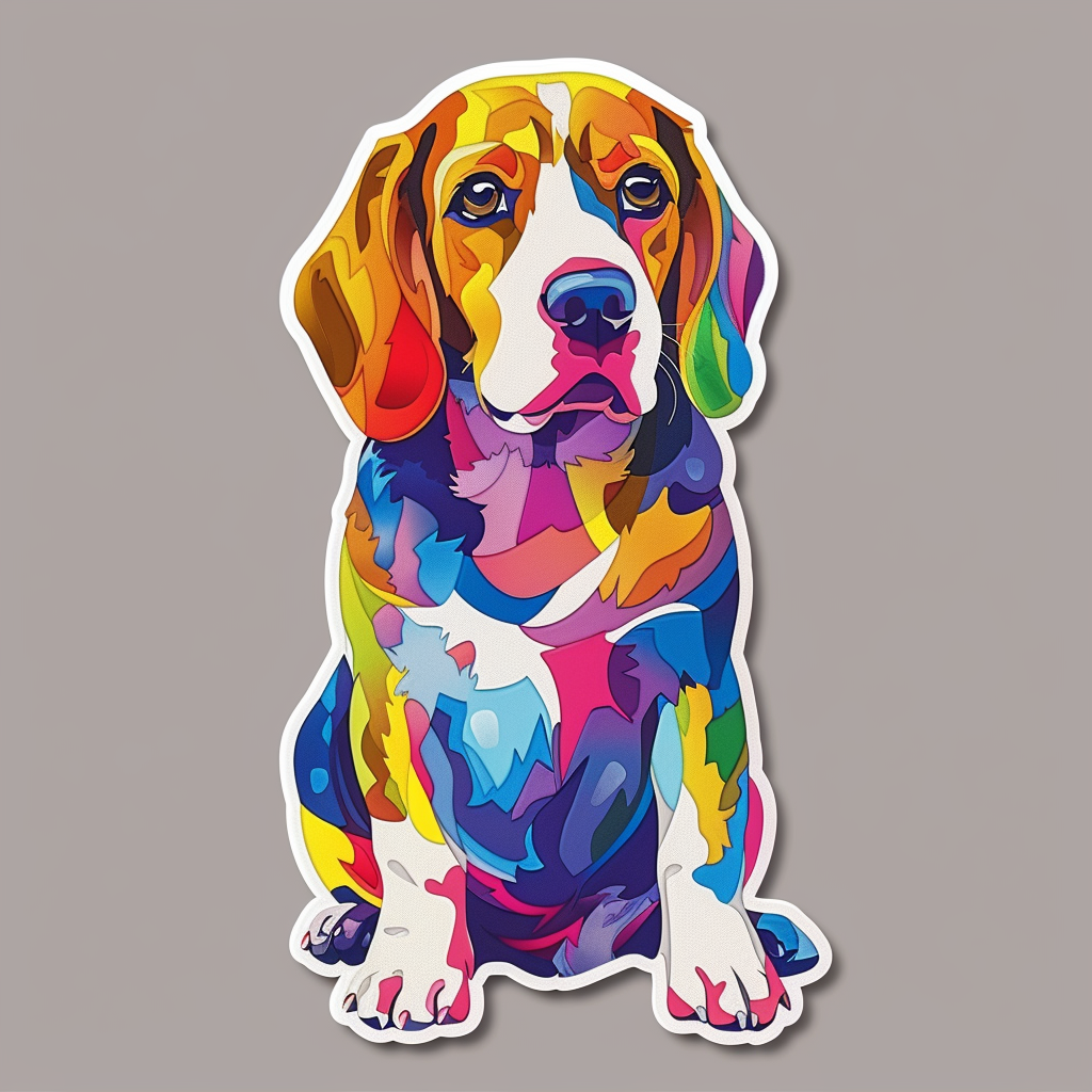 Beagle dog Vinyl Decal Sticker for Car, Laptop, Tumbler and more # F012140