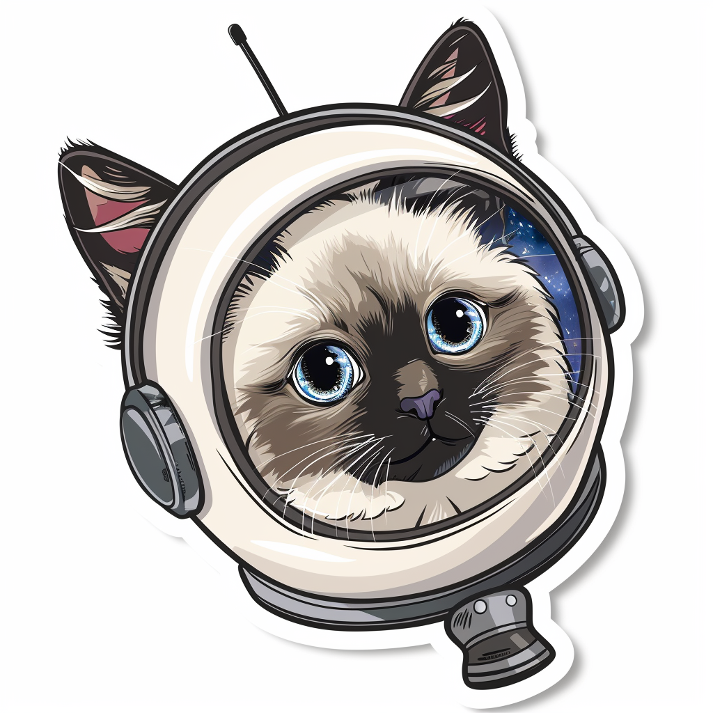 Ragdoll Cat Vinyl Decal Sticker for Car, Laptop, Tumbler and more # F010220