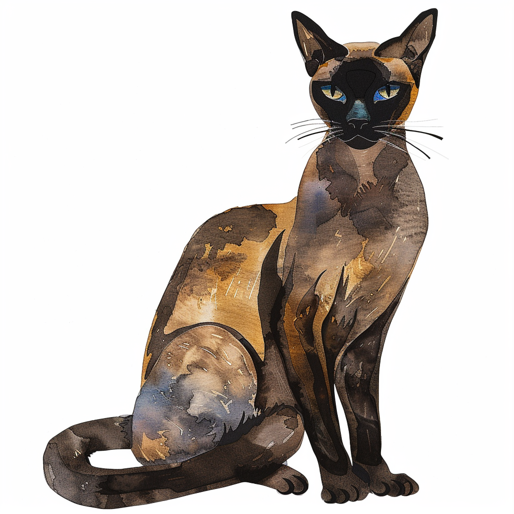 Burmese Cat Vinyl Decal Sticker for Car, Laptop, Tumbler and more # F010689