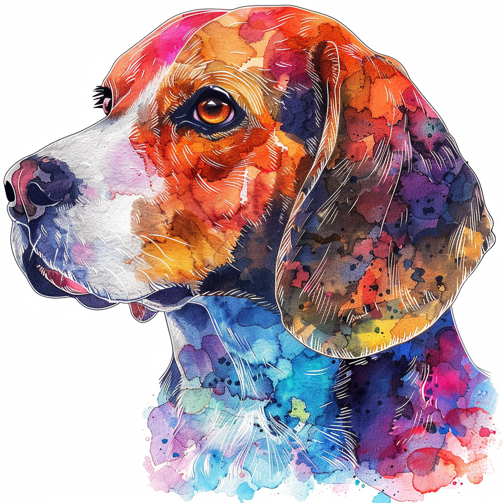 Beagle dog Vinyl Decal Sticker for Car, Laptop, Tumbler and more # F012063