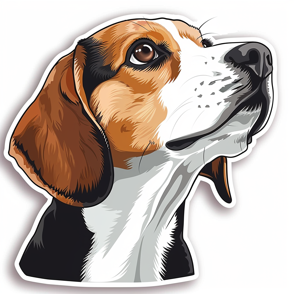 Beagle dog Vinyl Decal Sticker for Car, Laptop, Tumbler and more # F011776