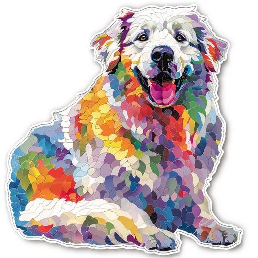 Sticker of Great Pyrenees dog  Vinyl Decal Sticker for Car, Laptop, Tumbler and more # F023657