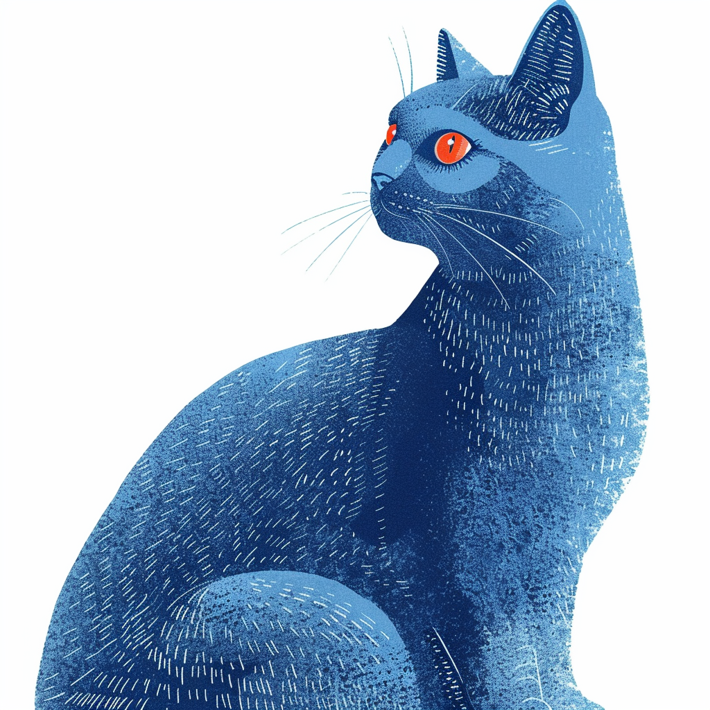 Russian Blue cat Vinyl Decal Sticker for Car, Laptop, Tumbler and more # F07589