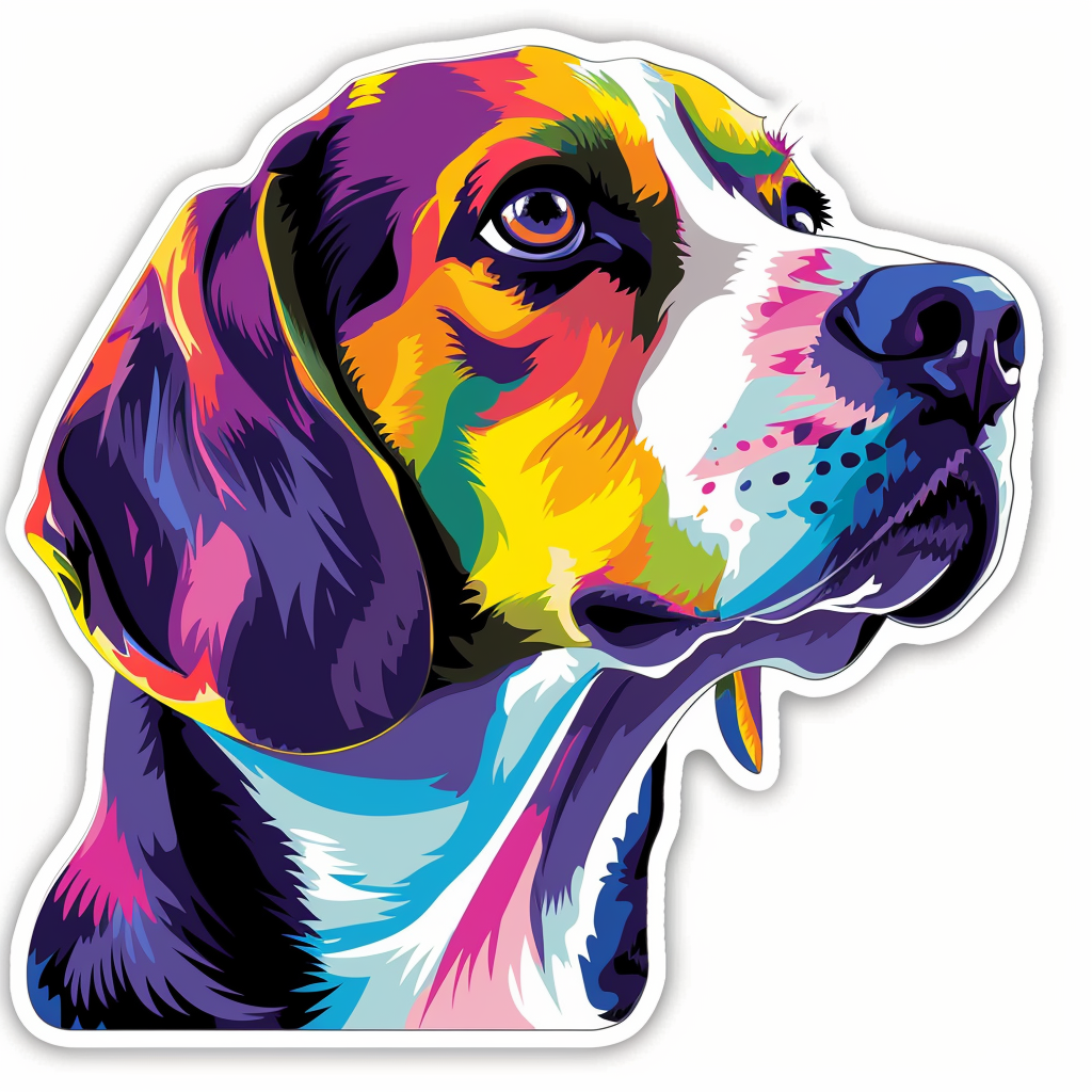 Beagle dog Vinyl Decal Sticker for Car, Laptop, Tumbler and more # F012078