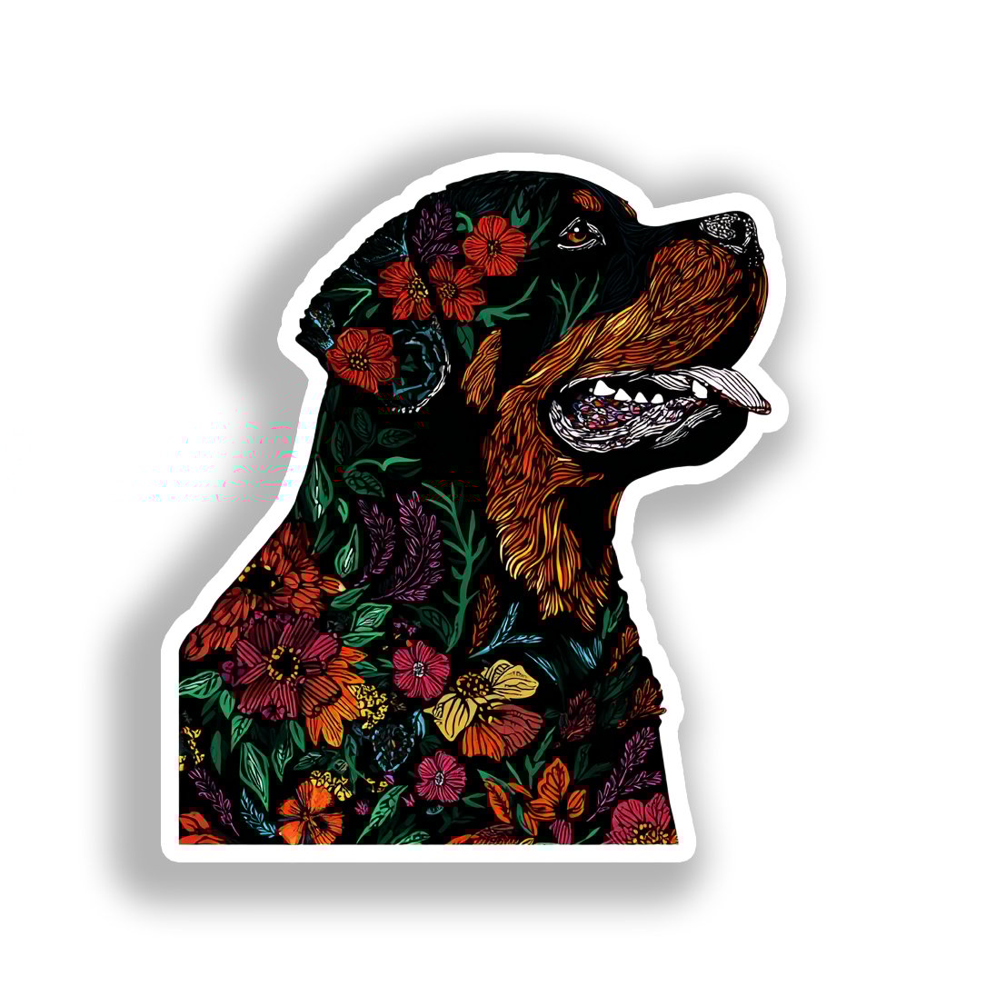 Rottweiler Dog Vinyl Decal Sticker for Car, Laptop, Tumbler and more # A018256-4" x 4"