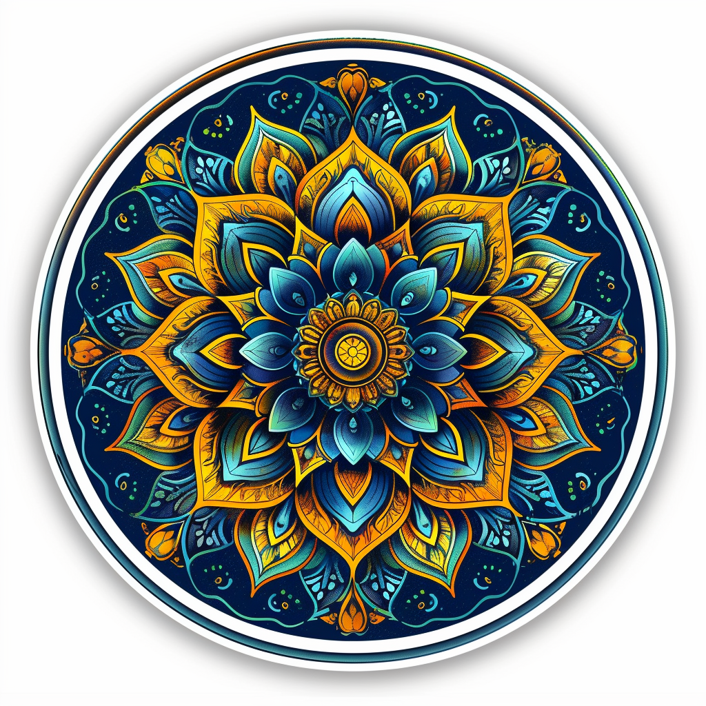 Mandala Vinyl Decal Sticker for Car, Laptop, Tumbler and more # F08057