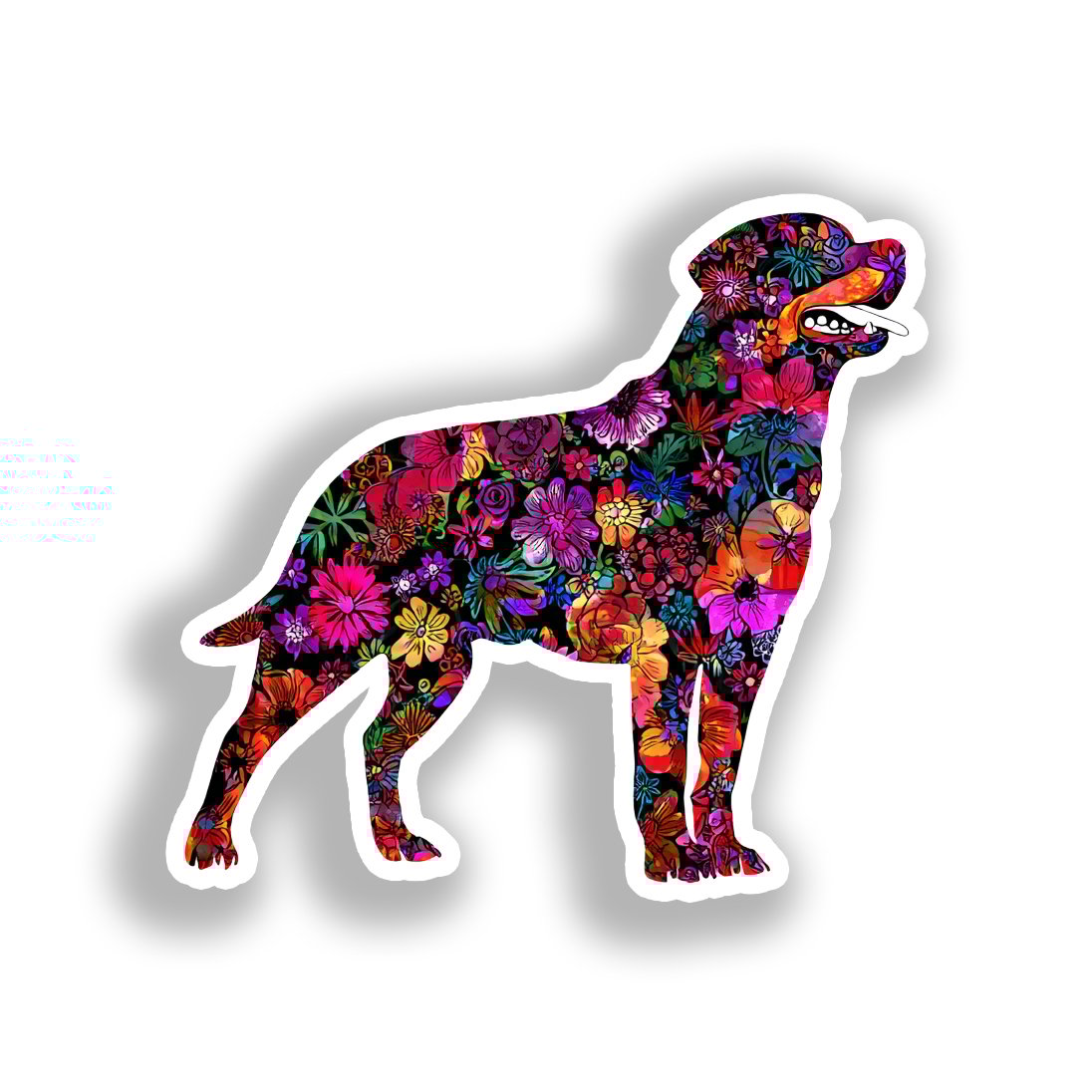 Rottweiler Dog Vinyl Decal Sticker for Car, Laptop, Tumbler and more # A018171-4" x 4"
