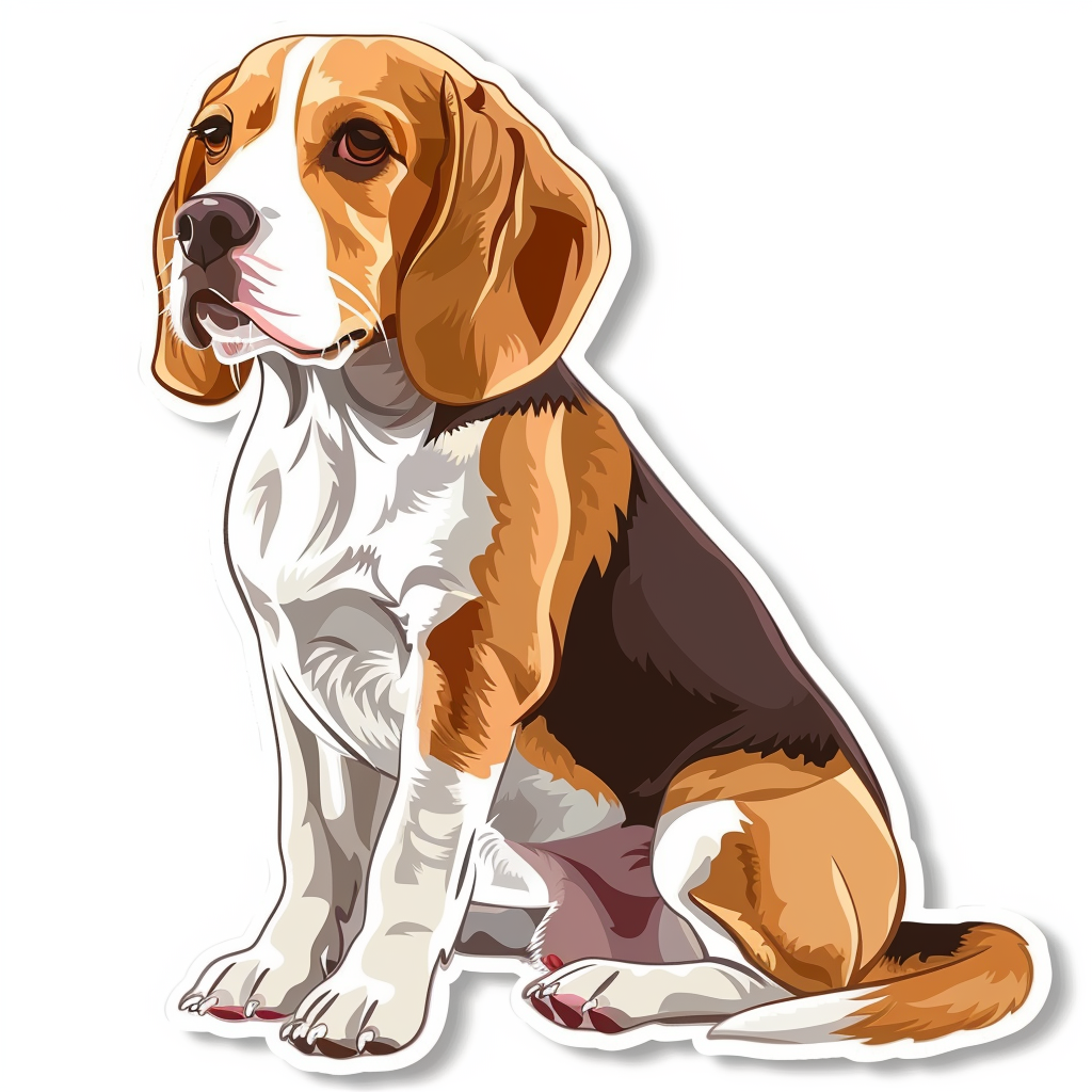 Beagle dog Vinyl Decal Sticker for Car, Laptop, Tumbler and more # F011857