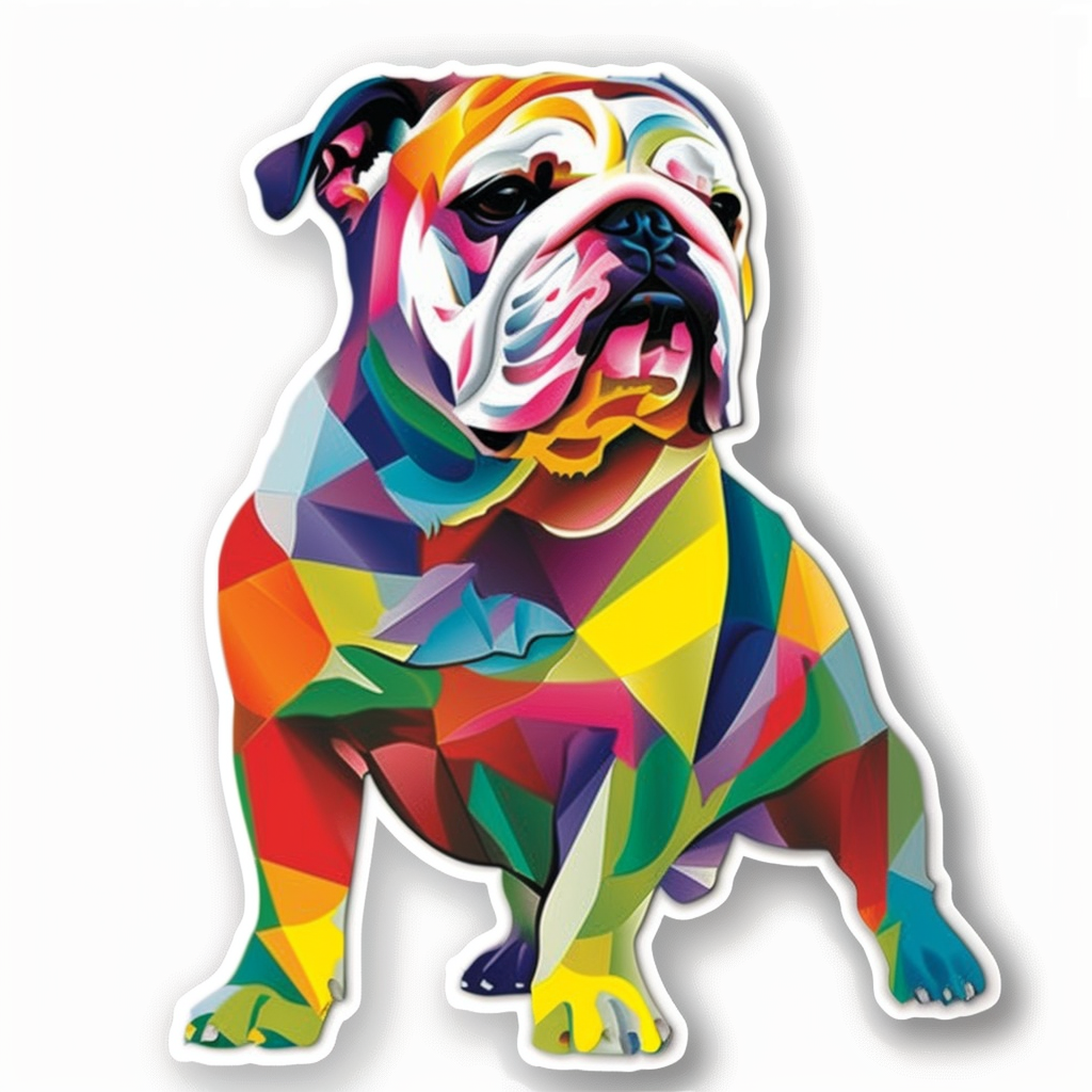Bulldog Dog Vinyl Decal Sticker for Car, Laptop, Tumbler and more # F07415