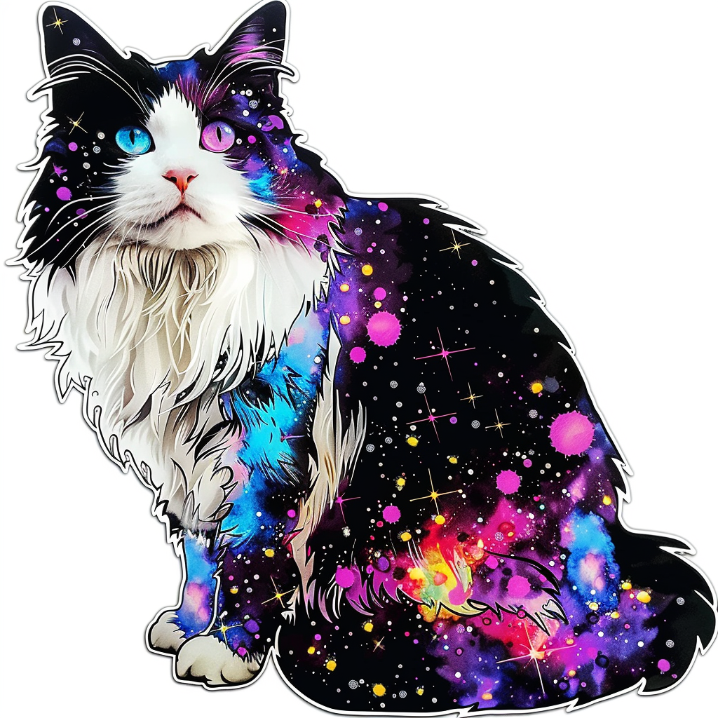 Ragdoll Cat Vinyl Decal Sticker for Car, Laptop, Tumbler and more # F010152