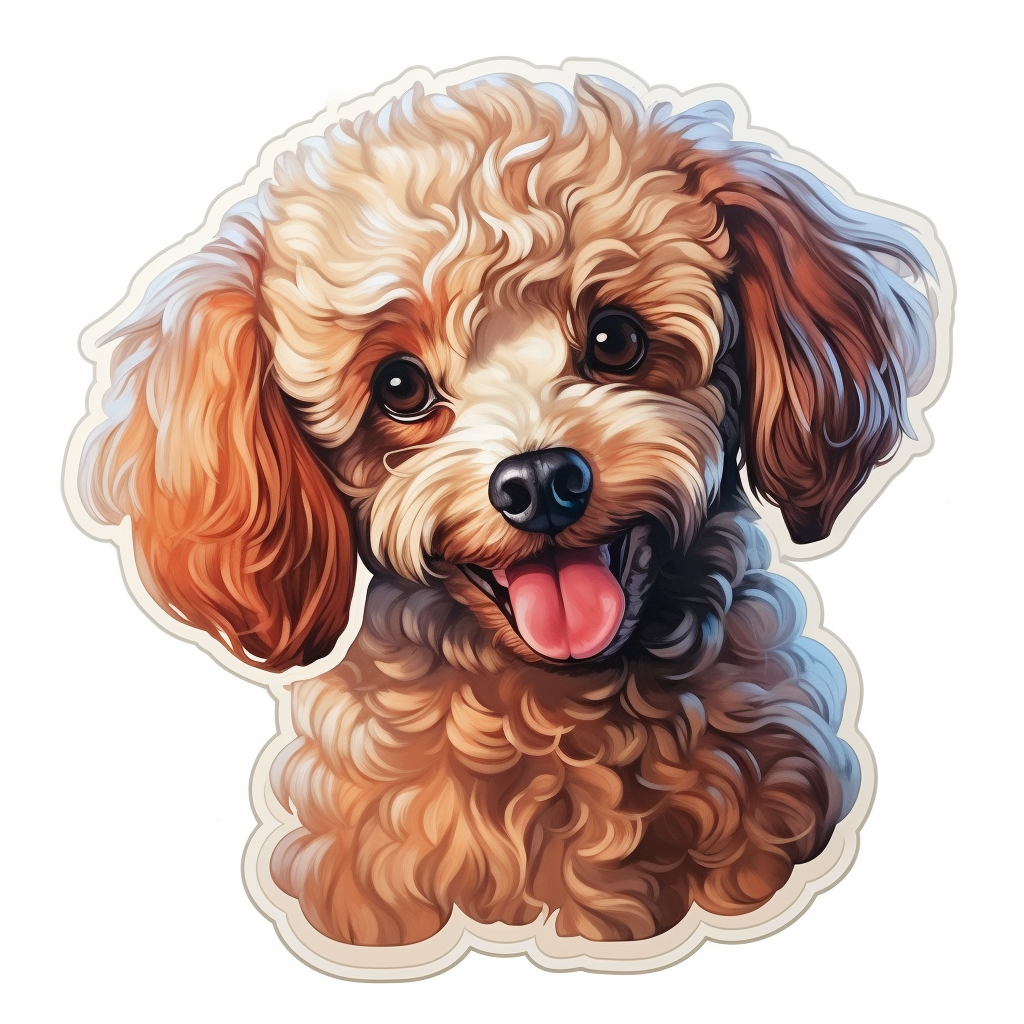 Poodle dog Vinyl Decal Sticker for Car, Laptop, Tumbler and more # F012213