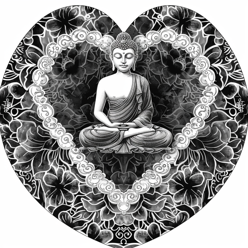 Buddha majestic Expressive surreal Vinyl Decal Sticker for Car, Laptop, Tumbler and more # F017057