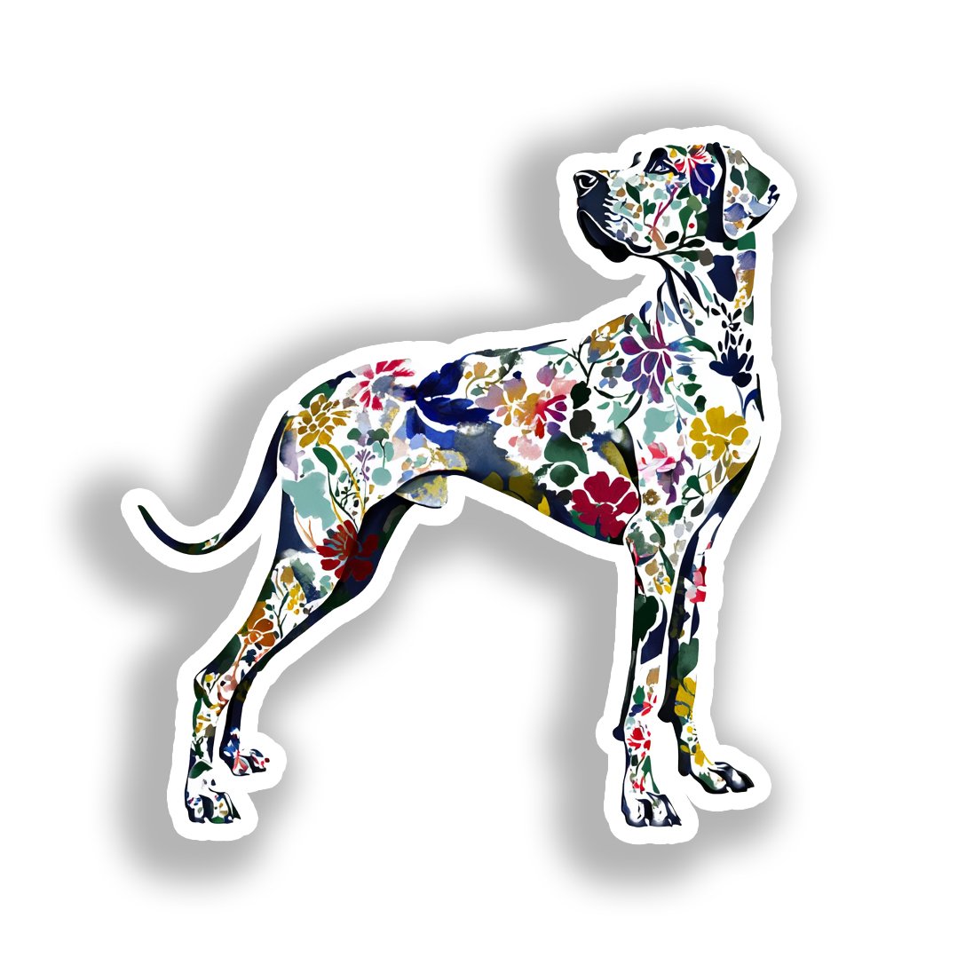 Great Dane Dog Vinyl Decal Sticker for Car, Laptop, Tumbler and more # A019531-4" x 4"
