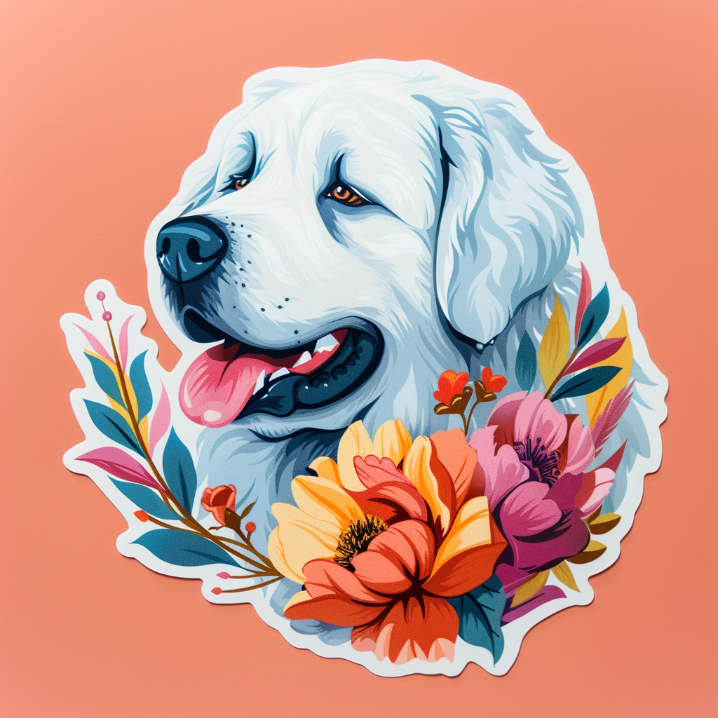 Great Pyrenees dog Vinyl Decal Sticker for Car, Laptop, Tumbler and more # F023572