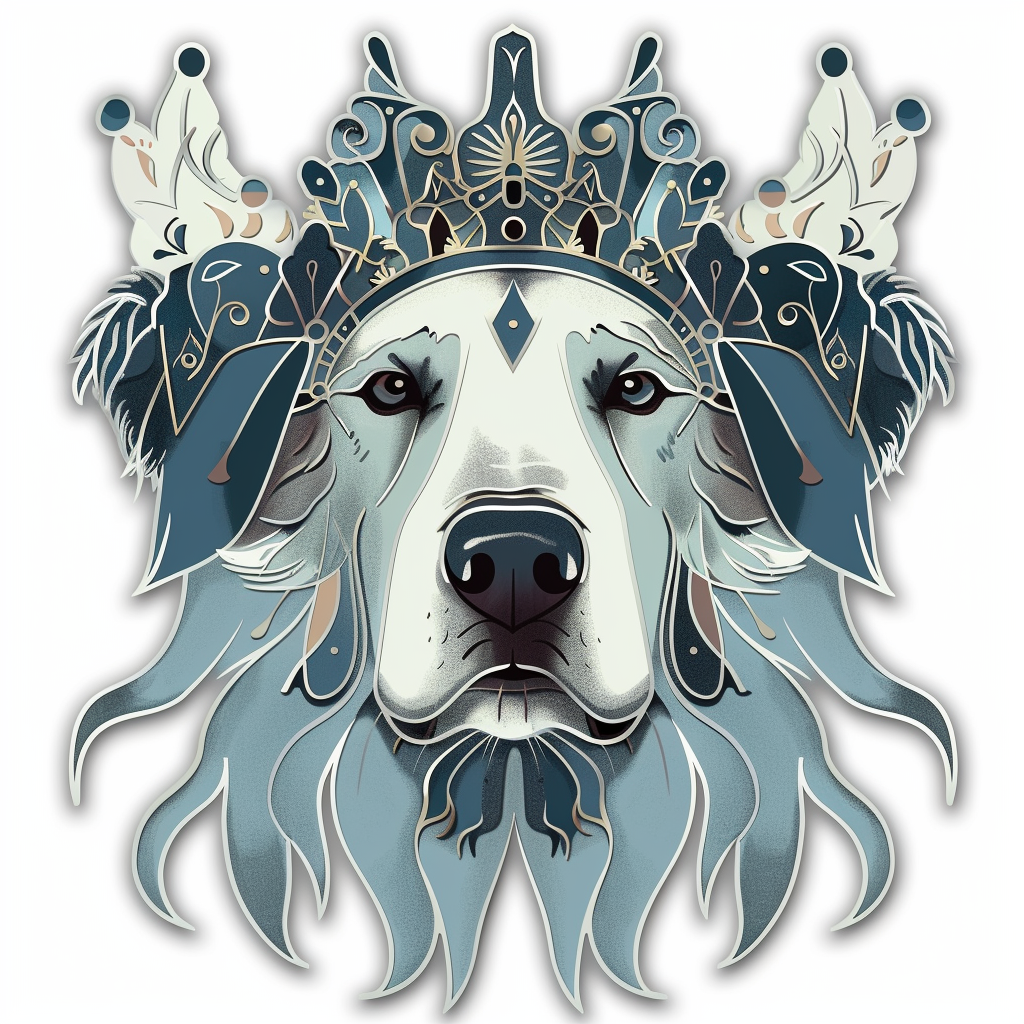 Sticker of Great Pyrenees dog  Vinyl Decal Sticker for Car, Laptop, Tumbler and more # F023623