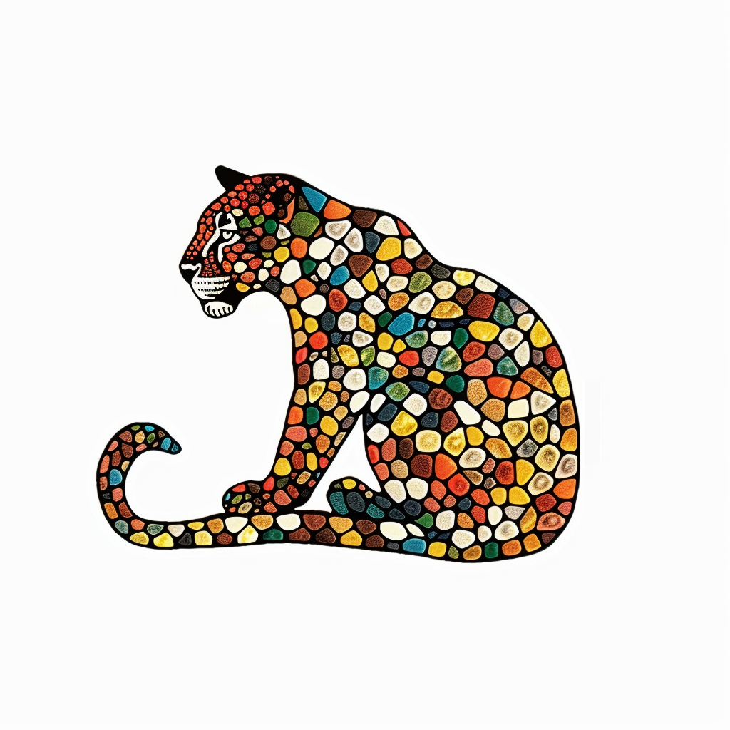 Leopard majestic Expressive surreal Vinyl Decal Sticker for Car, Laptop, Tumbler and more # F022512