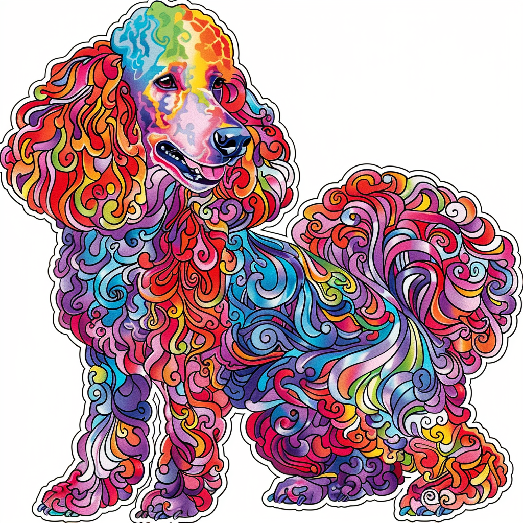 Poodle Dog Vinyl Decal Sticker for Car, Laptop, Tumbler and more # F012453