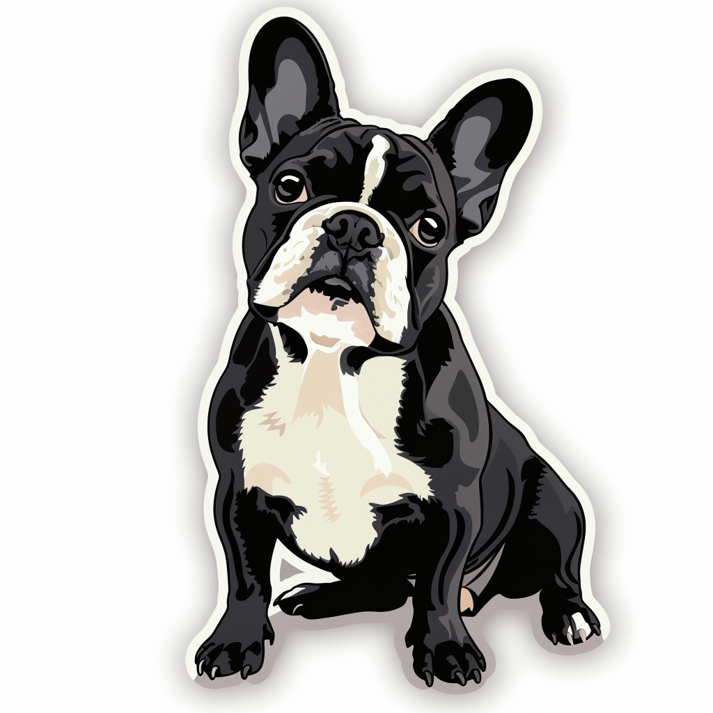 French Bulldog Vinyl Decal Sticker for Car, Laptop, Tumbler and more # F07333