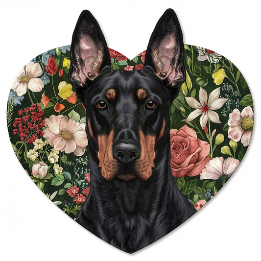 Doberman Pinscher Dog majestic Expressive surreal Vinyl Decal Sticker for Car, Laptop, Tumbler and more # F019569-4" x 4"